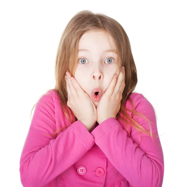 Surprised little girl — Stock Photo, Image