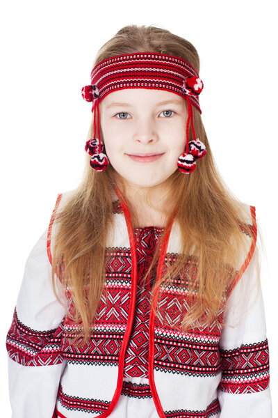 Украинка в национальном костюме
