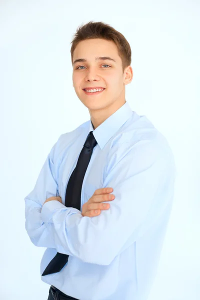 Retrato de joven hombre de negocios sonriente — Foto de Stock