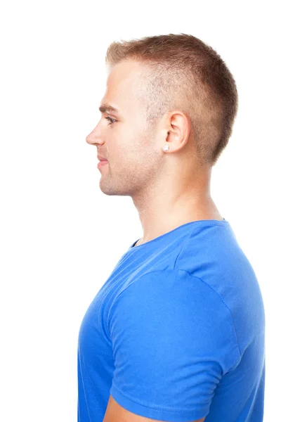 Side view portrait of young man — Stock Photo, Image