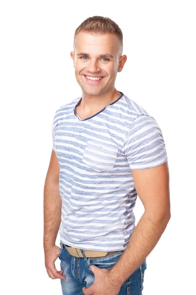 Portrait of happy smiling young man — Stock Photo, Image