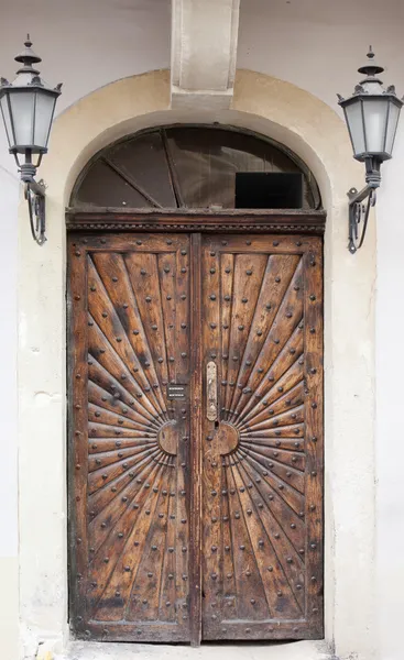 Porta de madeira velha — Fotografia de Stock