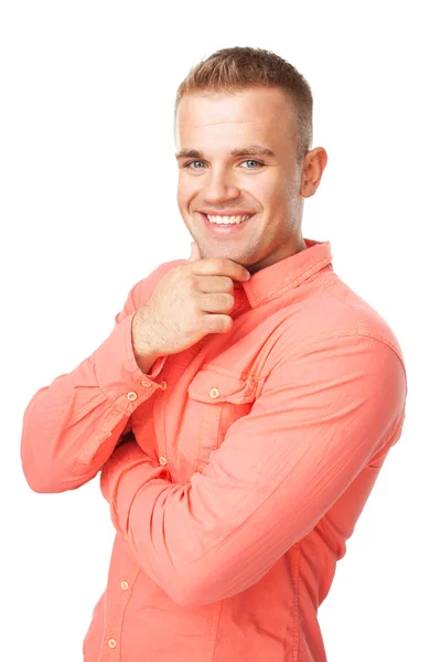 Jovem sorridente feliz — Fotografia de Stock