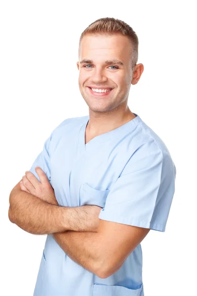 Retrato de uma jovem enfermeira sorridente — Fotografia de Stock