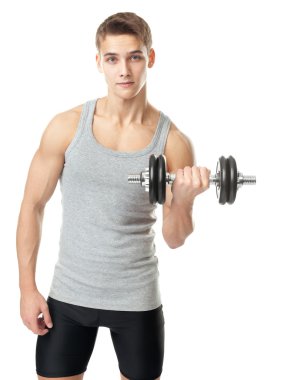 dambıl ile egzersiz erkek uygun