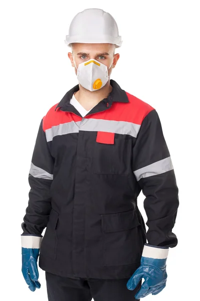 Worker wearing safety protective gea — Stock Photo, Image