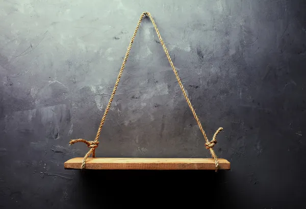 Empty old wood shelf — Stock Photo, Image