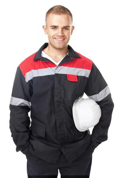 Portrait of young smiling engineer — Stock Photo, Image