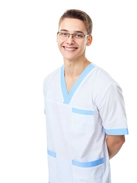 Doctor with hands behind his back — Stock Photo, Image
