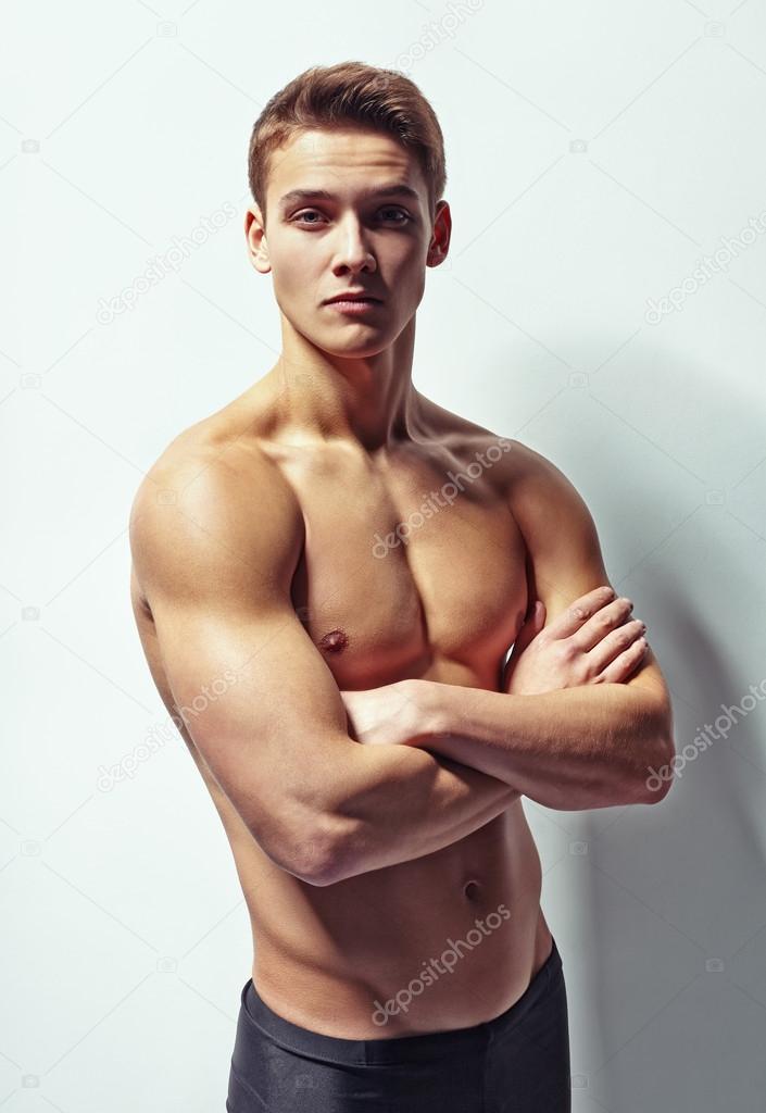 Hes One Chiseled Dude Handsome Young Stock Photo 2137904939