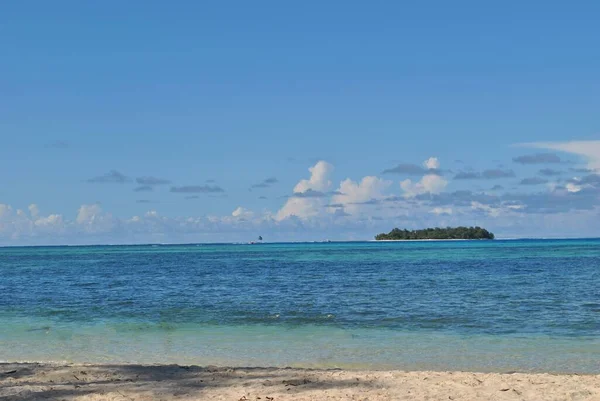 Isla Managaha Laguna Saipan Vistas Desde Micro Beach Saipan — Foto de Stock
