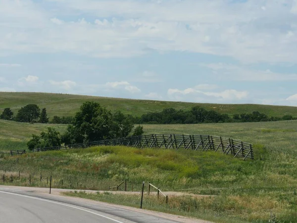 Paesaggio Paesaggistico Del Wyoming Lungo Autostrada — Foto Stock