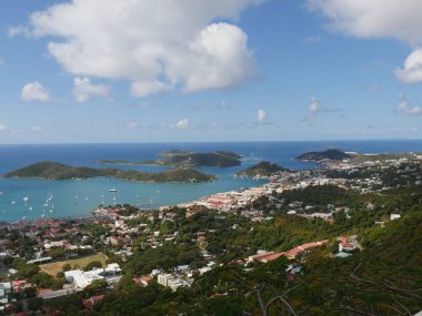 St. Thomas, ABD Virgin Adaları manzaralı 
