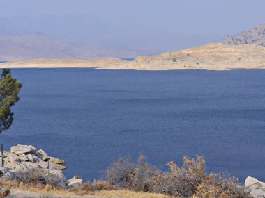 Isabella Gölü 'nün Kern County, Kaliforniya' da çekilmiş görüntüleri.