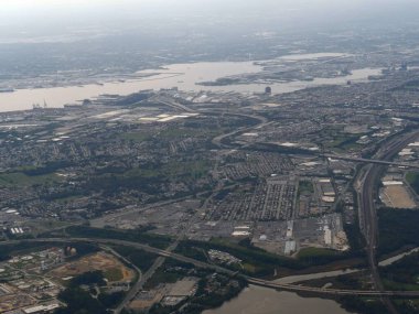 Baltimore, Maryland 'in geniş, havadan çekilmiş görüntüleri.