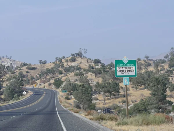 도시로 표지판 캘리포니아 178 고속도로를따라 — 스톡 사진