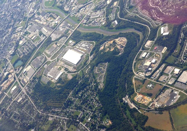 Baltimore Maryland Yaklaşan Hava Görüntüleri — Stok fotoğraf