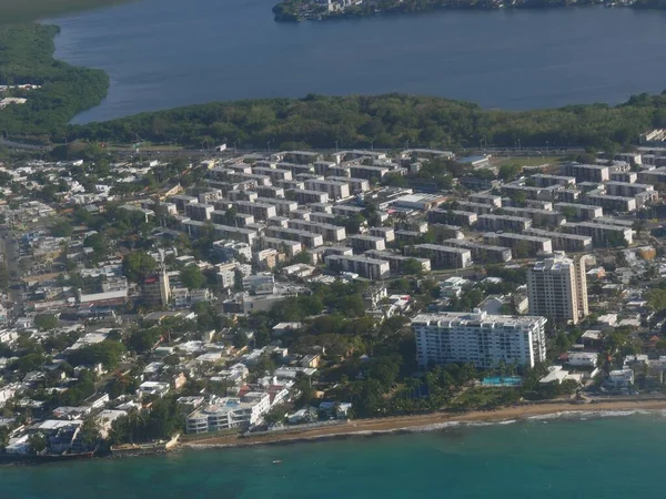 San Juan Puerto Rico Enero 2017 Vista Aérea Las Zonas —  Fotos de Stock