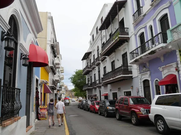 San Juan Puerto Rico Enero 2017 Edificios Pintorescos Con Una — Foto de Stock