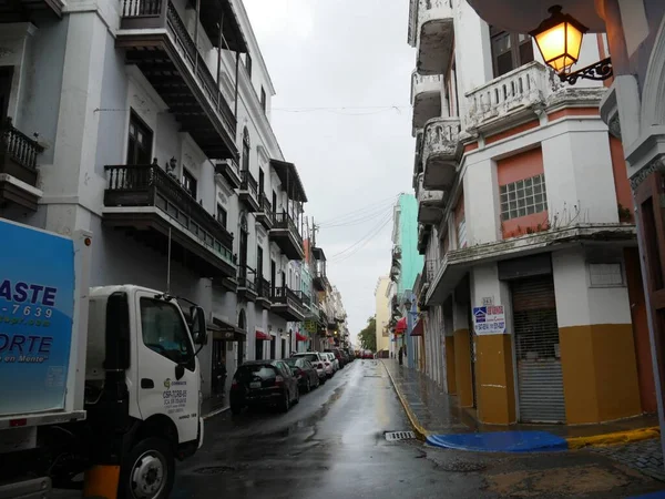 San Juan Puerto Rico Enero 2017 Una Las Calles Estrechas — Foto de Stock