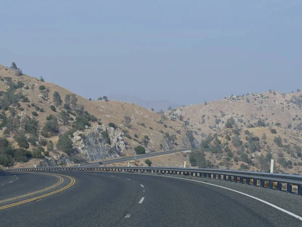 Vista Longo State Route 178 Sul Sierra Nevada Califórnia — Fotografia de Stock