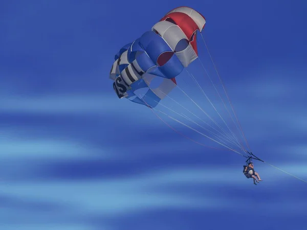 Fort Lauderdale Miami December 2018 Colorful Parasail Floating Air Riders — Stock Photo, Image