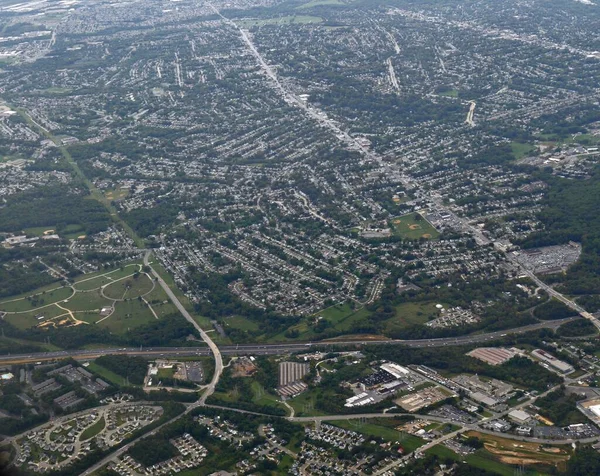 Baltimore Maryland Üzerinde Geniş Hava Görüntüsü — Stok fotoğraf