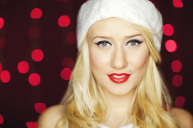 güzel bir Noel kız