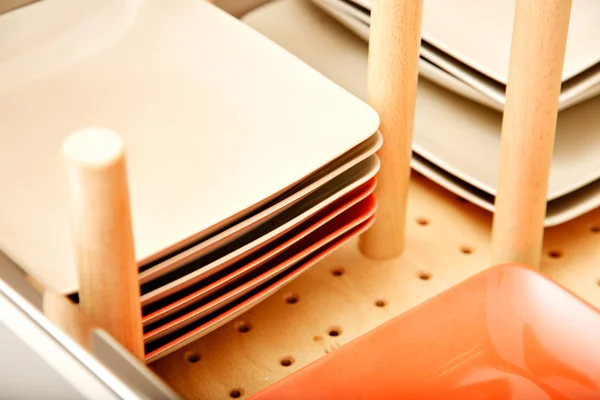 Divider in dish drawer — Stock Photo, Image