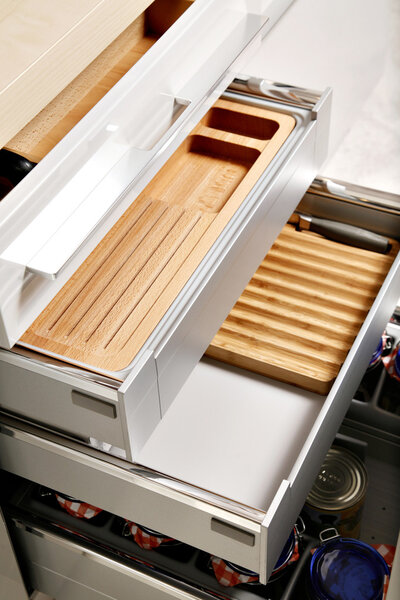 Modern kitchen drawers