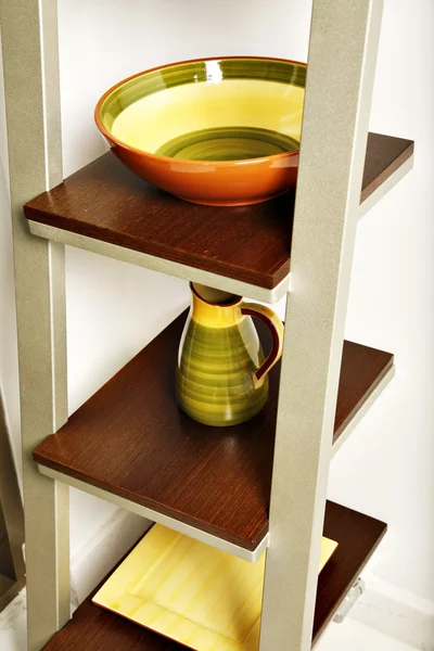 Kitchen shelves — Stock Photo, Image