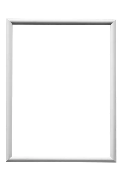 复制空间和文字空间 设计用的模型 空白广告模板 在白色背景上隔离的金属框架 — 图库照片