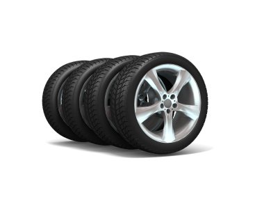 tekerlekler üzerinde beyaz izole. illüstrasyon.