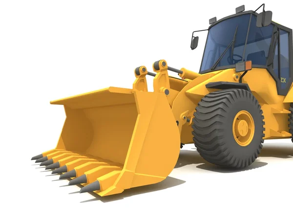 Stora gula buldozer — Stockfoto