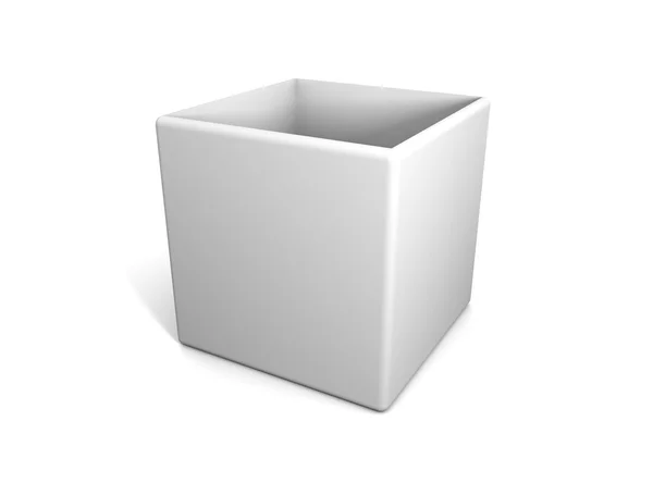 :Caja blanca — Foto de Stock