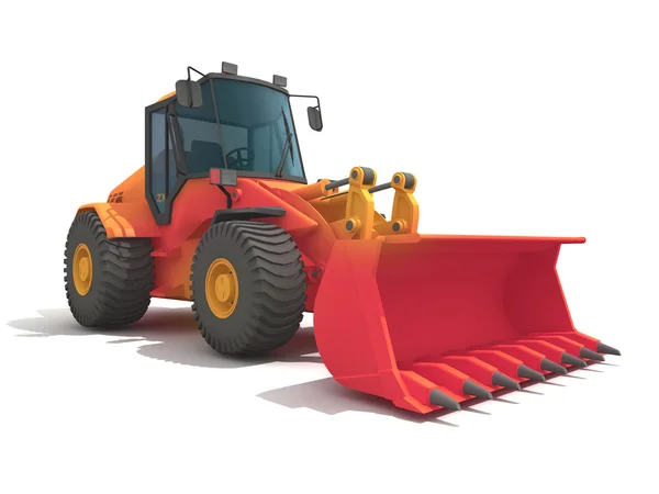 Stora gula buldozer — Stockfoto