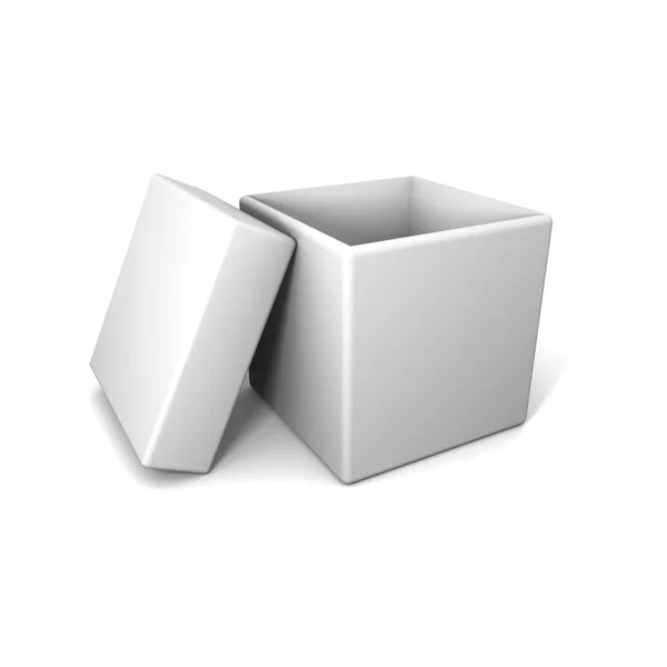 Белая коробка — стоковое фото