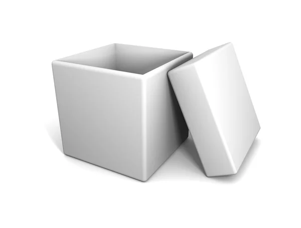 :Caja blanca — Foto de Stock