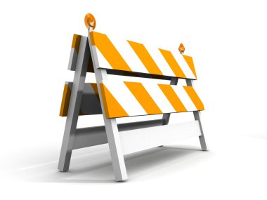 yapım aşamasında! trafik konileri ile