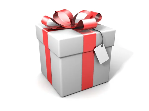 Gift on a white background — Stock Photo, Image