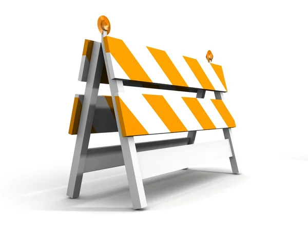 Under construction! with traffic cones — Stock Photo, Image