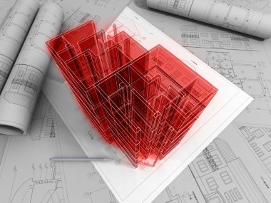 3d planı çizim