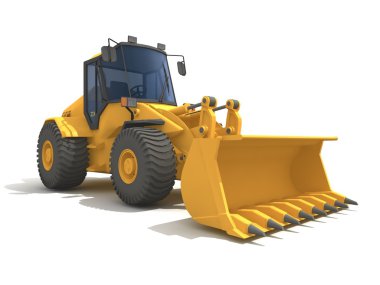 büyük sarı buldozer