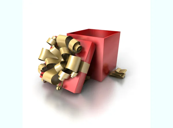 Één geschenkbox — Stockfoto