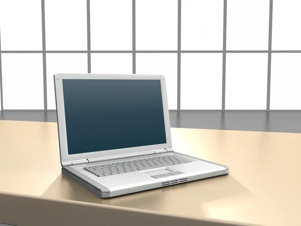 Laptop on office desk — Stock Photo, Image