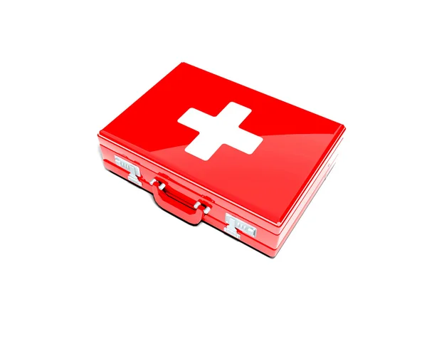 First aid kit isolated on white background — Stock Photo, Image