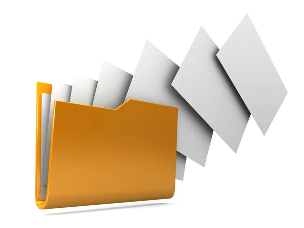 Cargar documentos desde la carpeta . — Foto de Stock