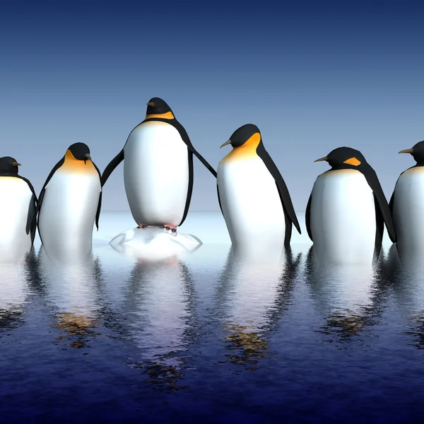 Spaßpinguine — Stockfoto