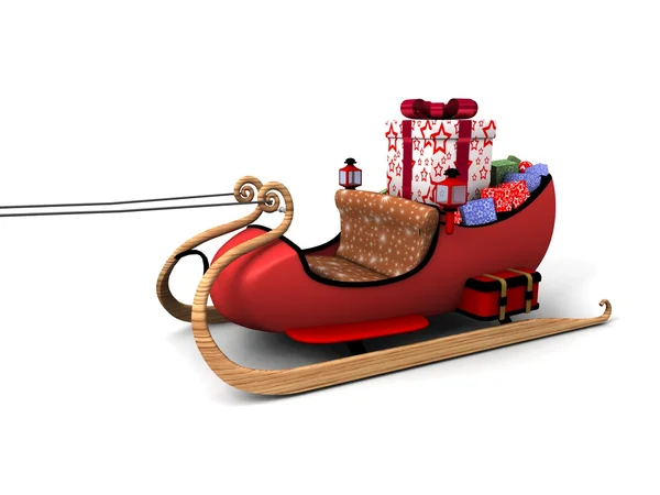 Santa slädar — Stockfoto