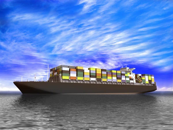 Large container ship — Stock Photo, Image